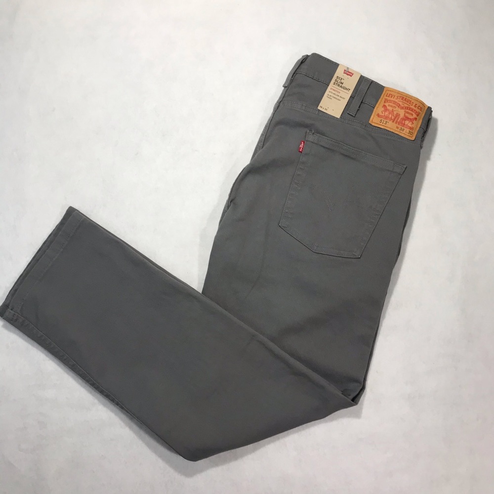Levi’s 513 38x30 NWT gray slim straight jeans men